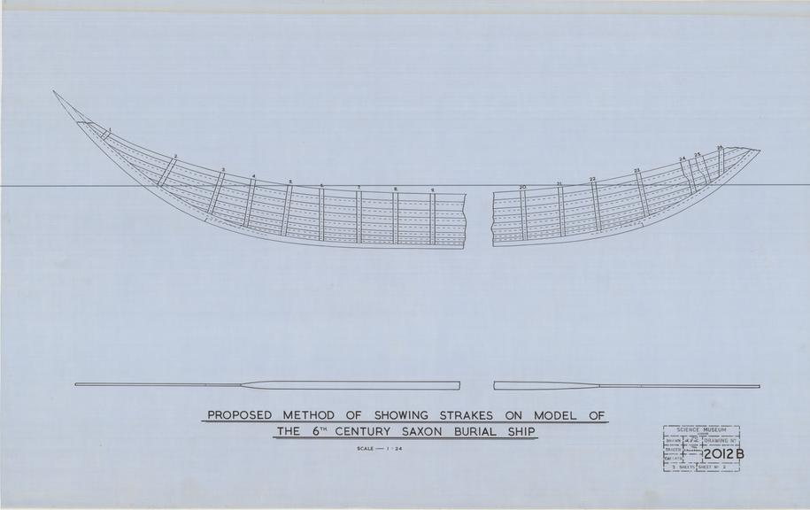 Proposed Method of Showing Strakes on Model of the 6th Century