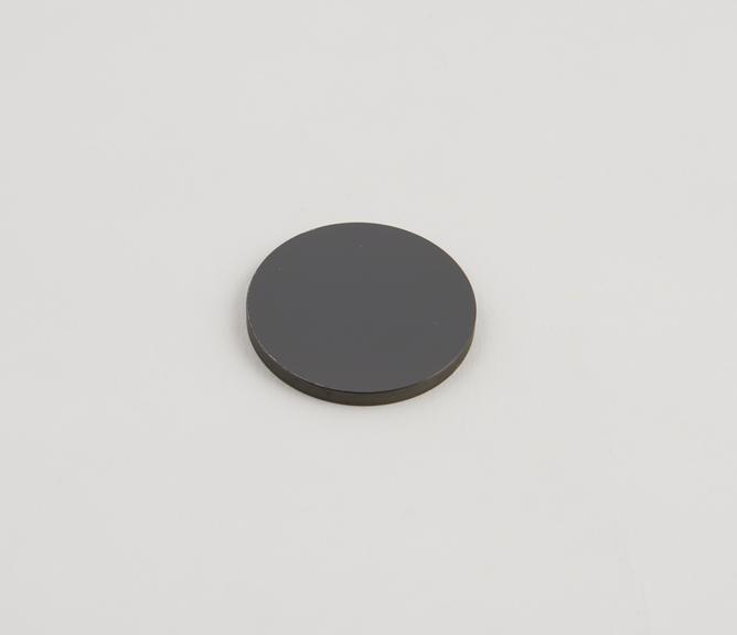 Coated, polished germanium disc by Barr and Stroud Ltd