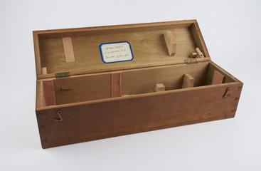 Wooden box for Prof. William Thomson's fuel calorimeter