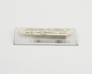Glass Schumann type plate negative, for Quartz spectrograph (E.31)