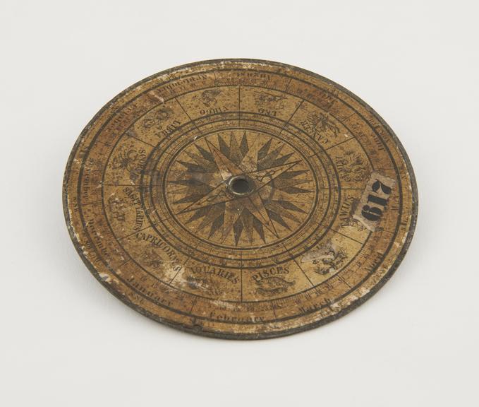 Base plate from an orrery, possibly German