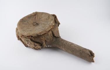 Blacksmith's bellow with goat skin cover