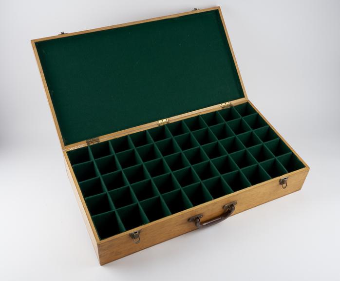 Box for holding 50 phonograph cylinders.