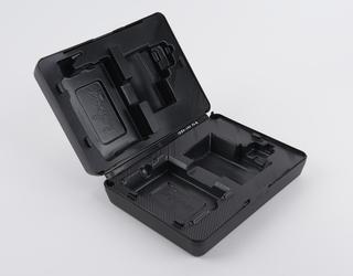 Plastic case for cassette player and accessories