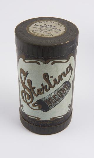 Sterling Record phonograph cylinder, 'The Warrior's Return'