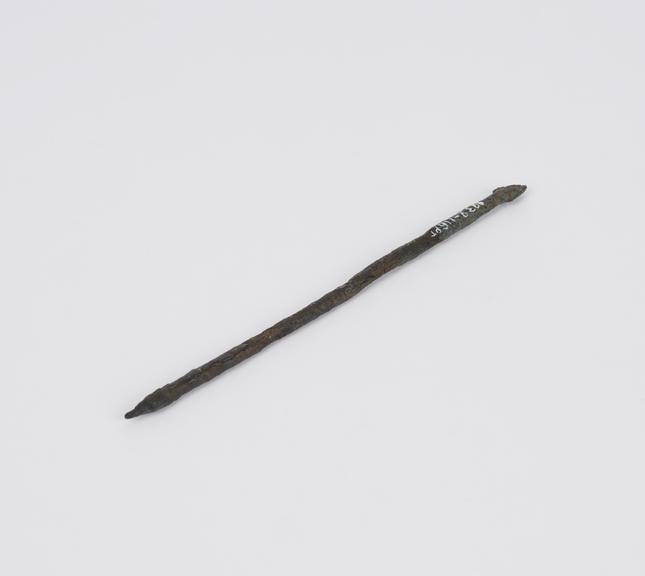 one iron stylus, Roman, found in the Walbrook.