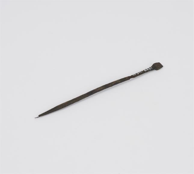 one iron stylus, Roman, found in the Walbrook.