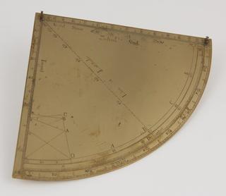 English brass quadrant (5-inch radius)
