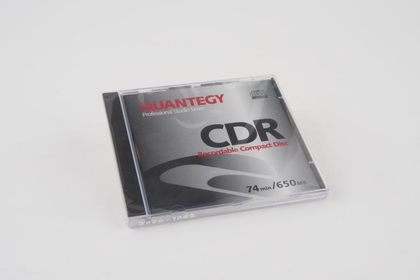 CDR Recordable Compact Disc: not for display In Wellcome Wing