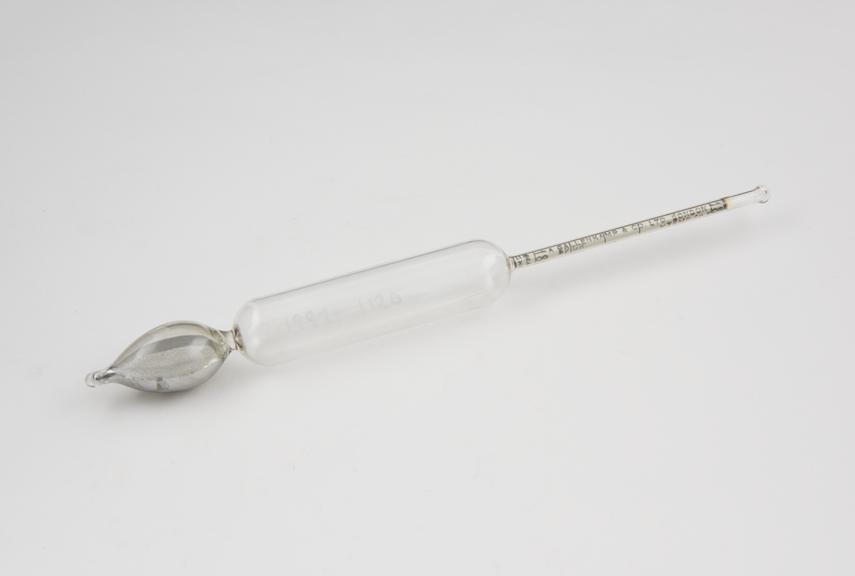 Glass specific gravity hydrometer marked Gallenkamp. 187mm long