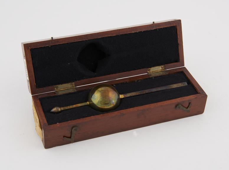 Gilt Sikes hydrometer by Dring and Fage