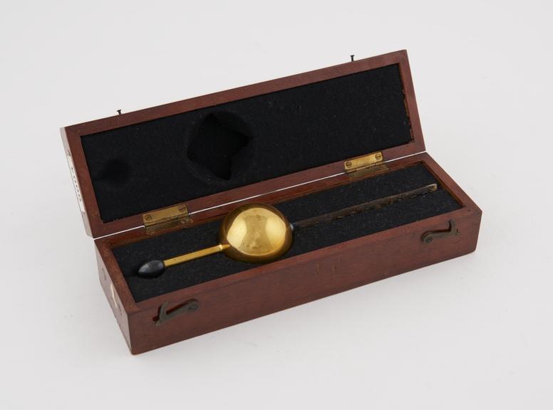 Gilt Sikes hydrometer by Griffin, bearing serial number 805