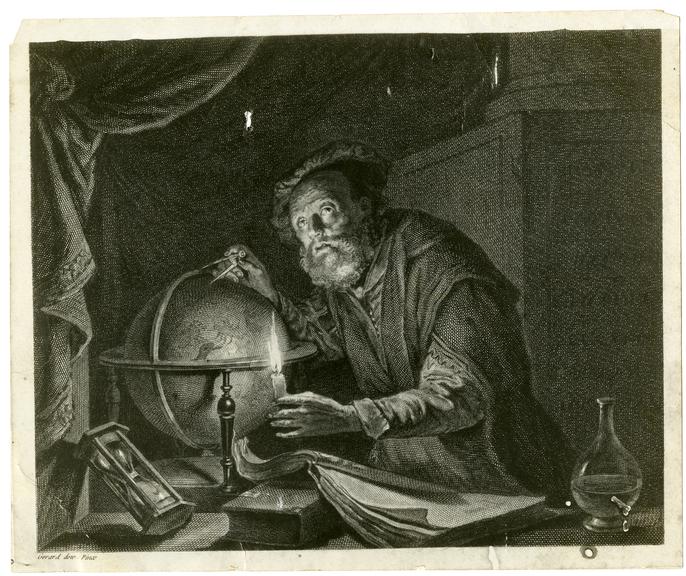 A photographic print of 'An Astronomer'