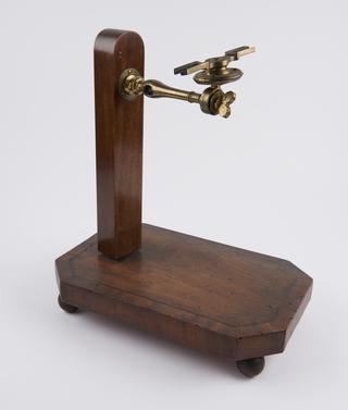 Mahogany stand for Gregorian reflecting telescope
