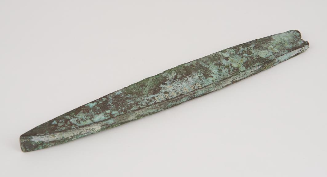 Early Egyptian bronze chisel B.C. 1390-1380