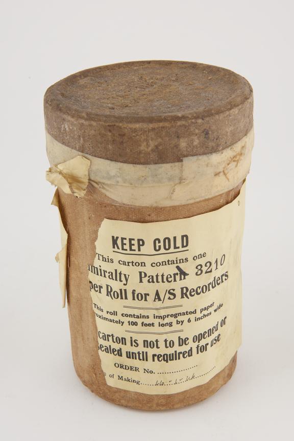 Paper Roll for A/S Recorders, one of twelve. Roll no