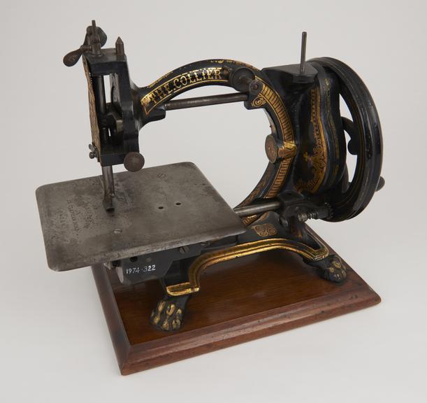 Collier lock stitch sewing machine, c. 1874