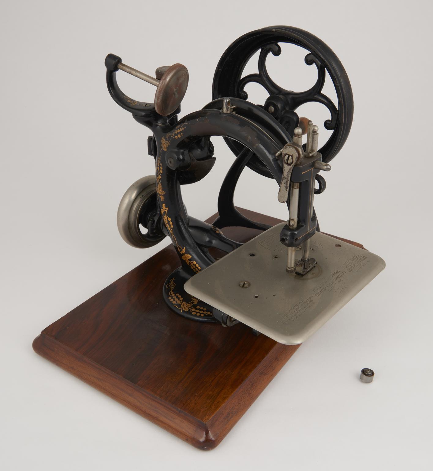 Willcox and Gibbs chain-stitch sewing machine, c 1914. | Science