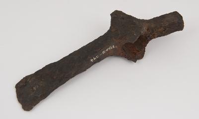 Socketed iron axe with hammer back