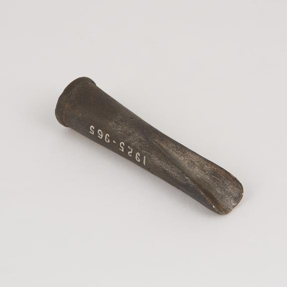 Plaster cast of bronze socketed gouge from Swiss Lake Dwellings