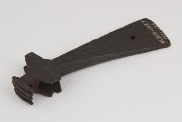 Axe-head, wrought iron, flemish, 14th century (?)
