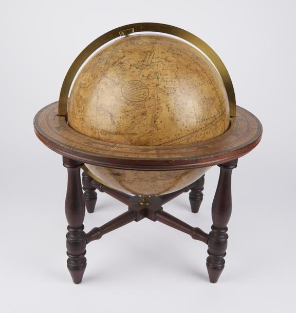 Celestial globe (12-inch) by Josiah Loring, Boston, 1833