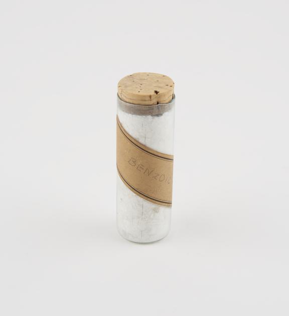 Glass tube with cork stopper