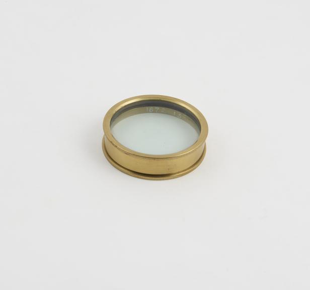 Achromatic lens, 2-inches diameter in brass mount