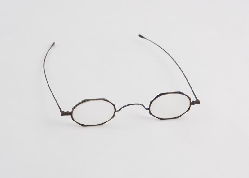 English steel spectacles, solid frame, no brazing