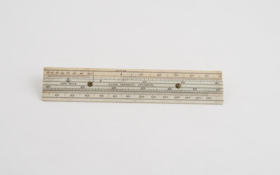 Slide Rule in ivory Dicas, patentee