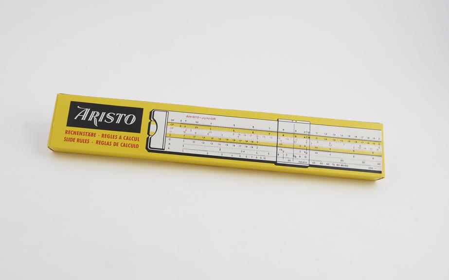 10-Inch Junior 0901 Aristo slide rule from the 1973 catalogue