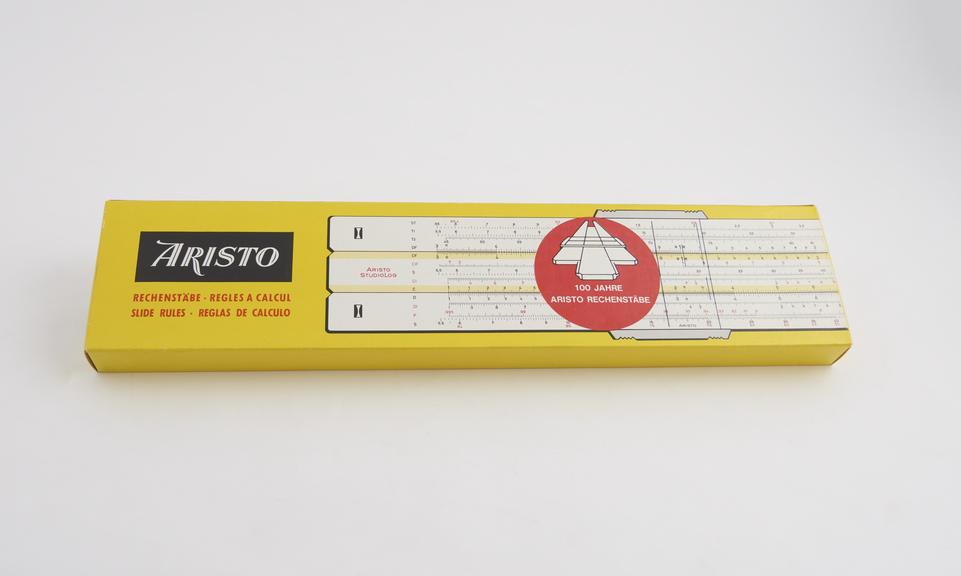 10-Inch StudioLog 0969 Aristo slide rule from the 1973