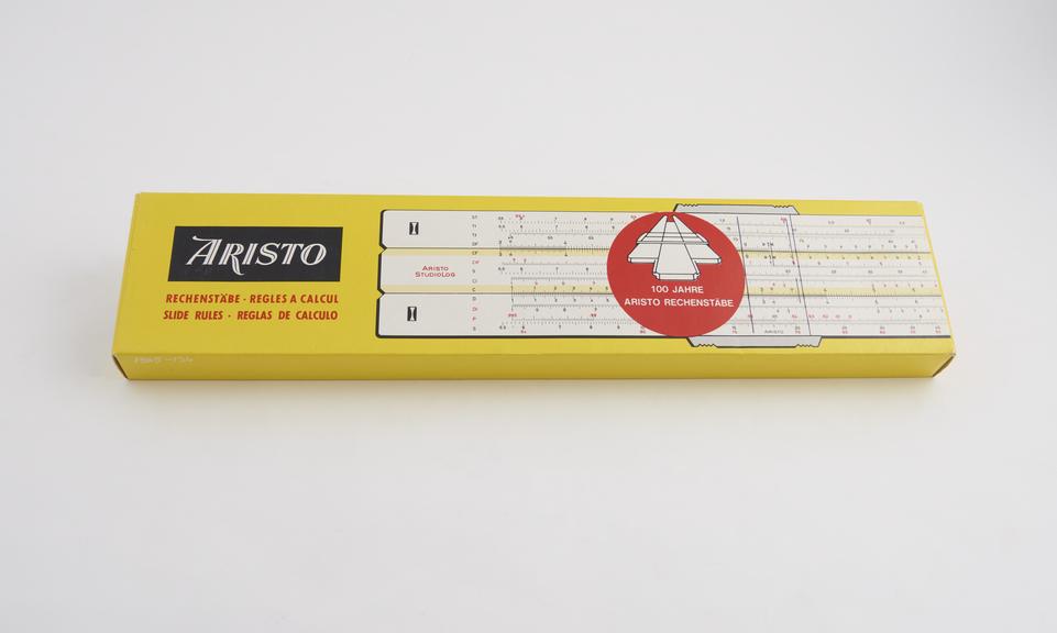 10-Inch HyperLog 0972 Aristo slide rule from the 1973 catalogue