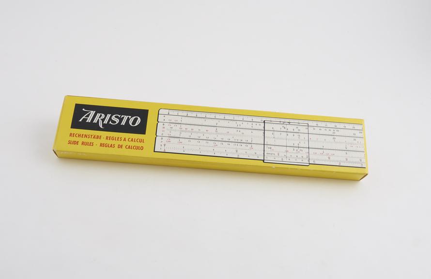 10-Inch Darmstadt 967 Aristo slide rule from the 1973 catalogue