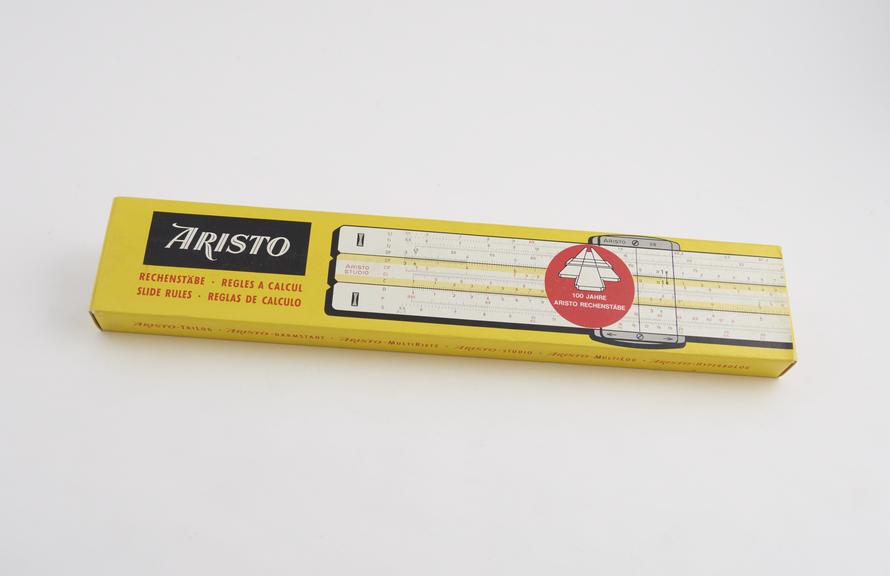 10-Inch Studio 0968/400g Aristo slide rule from the 1973