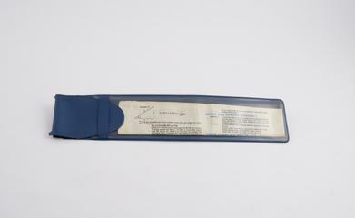 Plastic sleeve for Blundell Rules Limited Academy 300 slide rule