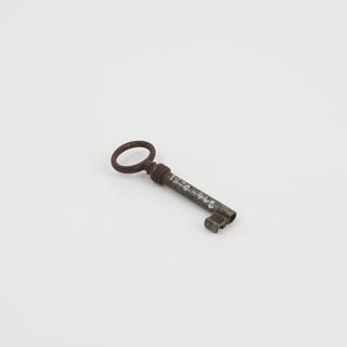 Key for lock with alarm bell