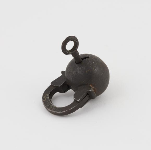 Wrought iron ball padlock, European