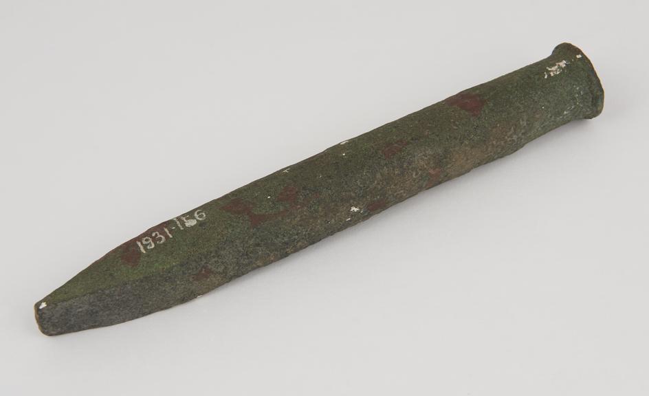 Plaster replica of mason's chisel, round, Ramesses III