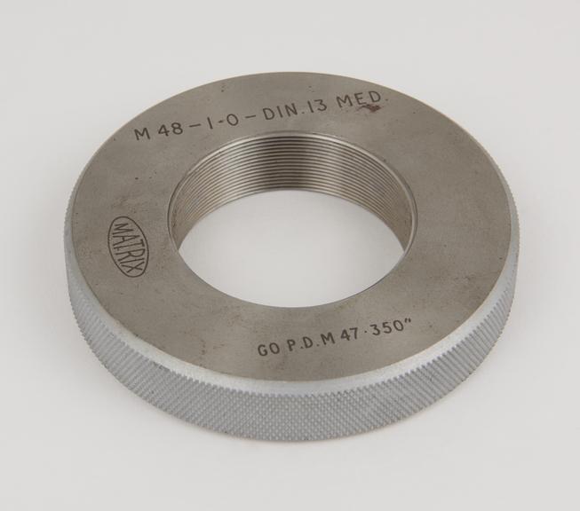 M 48 Metric thread ring gauge.