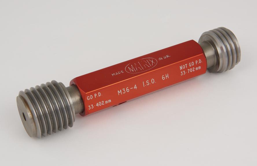 Double ended metric screw plug gauge size M 36.