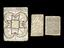 42 Pieces of paper inscribed with handwritten charms and cabbalistic (amulets)