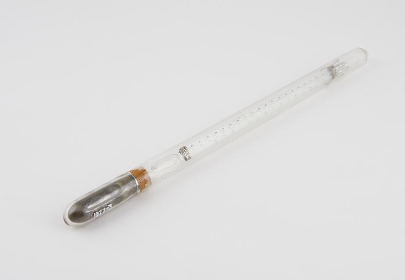 Unprotected deep-sea reversing mercury thermometer by Richter &