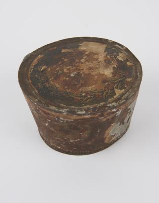 Empty tin of plum pudding from Boer War ration pack