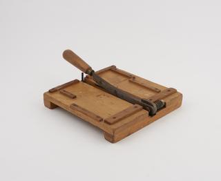 Small wooden hand guillotine
