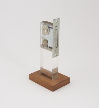 Demonstration doorlock on stand