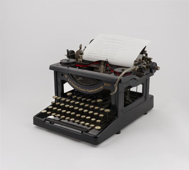 L.C. Smith & Corona typewriter, model 8, 1926