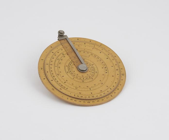 Circular slide rule by Paul Pouech (Cercle complet' model)