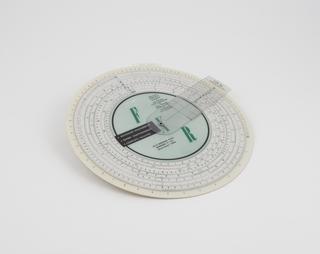 Circular slide rule