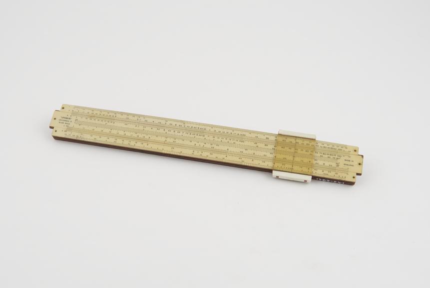 Unique' 10 inch slide rule, model Universal II